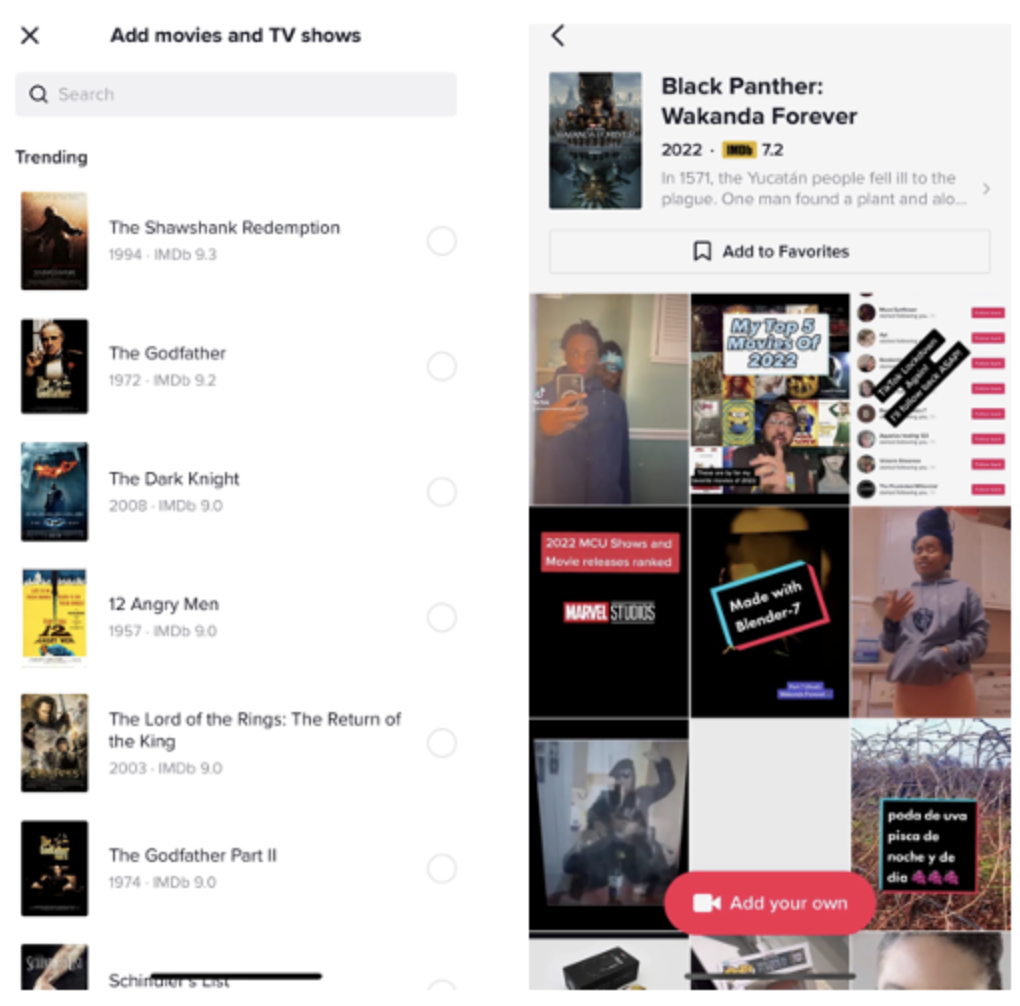 TikTok Adds New TV Show & Movie Tags, Powered by IMDb - Carroll Media